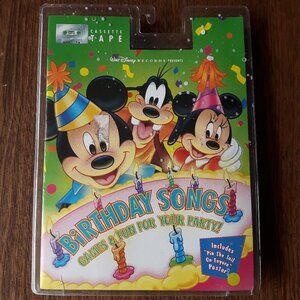 1997 Retro Disney Birthday Songs Cassette